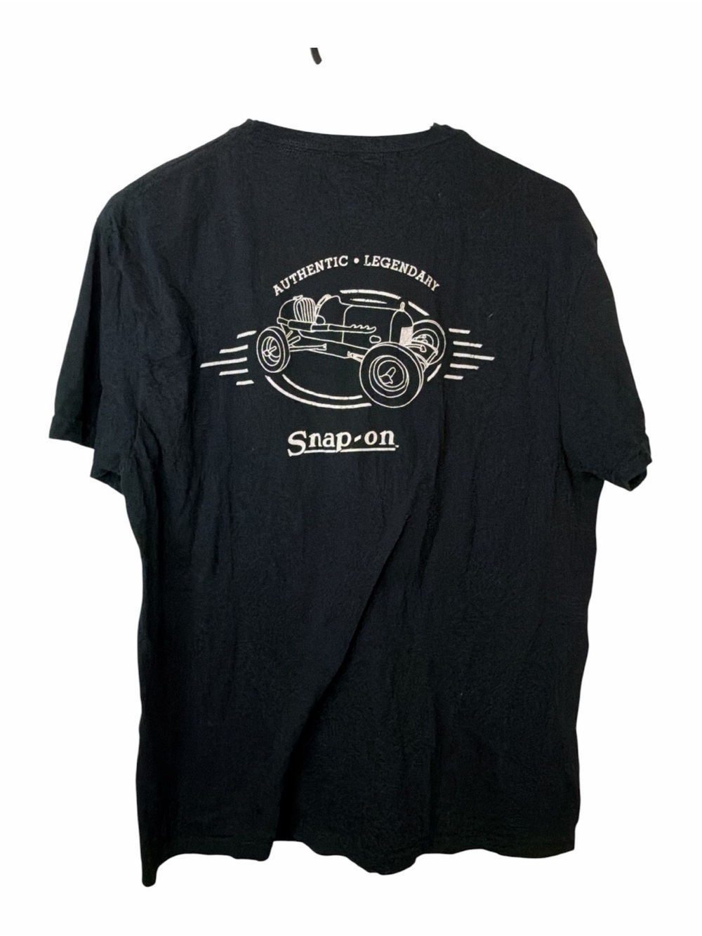 Genuine Snap-On Tools Mens Black Printed T-Shirt - Rear Print